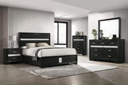 Miranda 5-piece California King Bedroom Set Black - 206360KW-S5