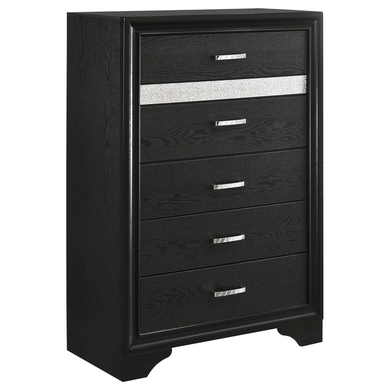 Miranda 5-piece California King Bedroom Set Black - 206361KW-S5