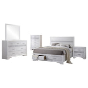 Miranda 5-piece California King Bedroom Set White - 205111KW-S5