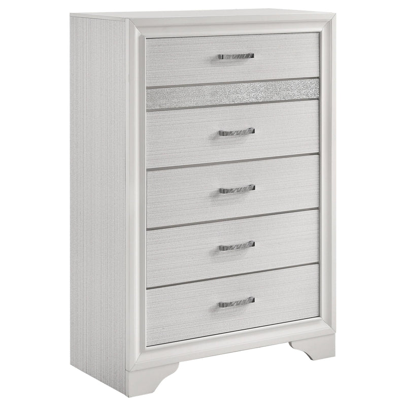 Miranda 5-piece Eastern King Bedroom Set White - 205110KE-S5