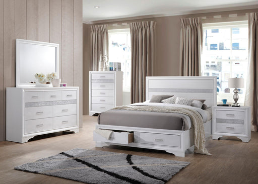 Miranda 5-piece Eastern King Bedroom Set White - 205111KE-S5