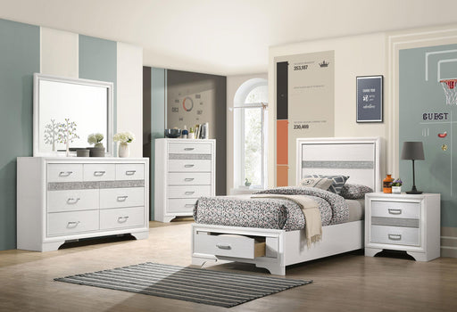 Miranda 5-piece Twin Bedroom Set White - 205111T-S5