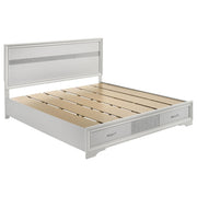 Miranda 51-inch Wood Eastern King Storage Panel Bed White - 205111KE