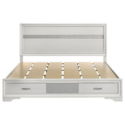 Miranda 51-inch Wood Eastern King Storage Panel Bed White - 205111KE