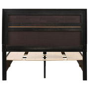 Miranda 51-inch Wood Full Storage Panel Bed Black - 206361F
