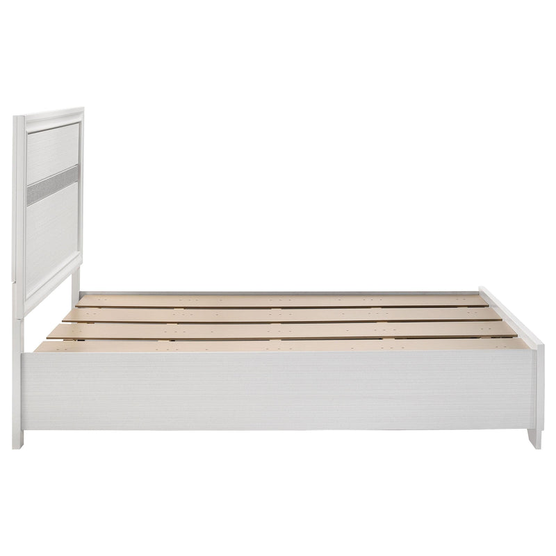 Miranda 51-inch Wood Full Storage Panel Bed White - 205111F