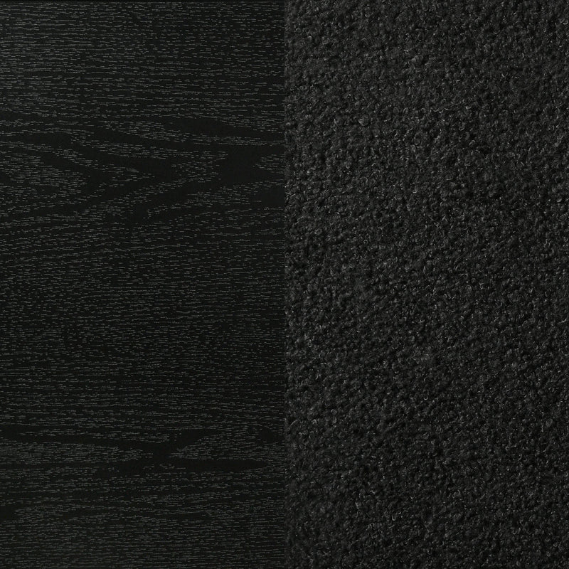 Miranda 54-inch Upholstered Eastern King Panel Bed Black - 206360KE
