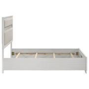 Miranda 54-inch Upholstered Full Panel Bed White - 205110F