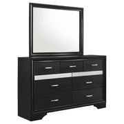 Miranda 7-drawer Dresser with Mirror Black - 206363M