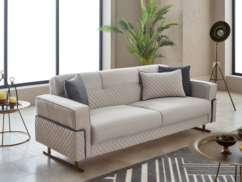 Miranda Convertible Sofa in Beige - 200-SIM-MIR-GIRNE04-3