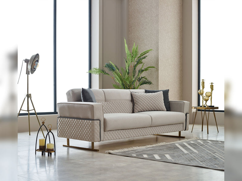 Miranda Convertible Sofa in Beige - 200-SIM-MIR-GIRNE04-3