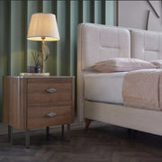 Mirante Cream/Walnut Storage Bedroom Set - DMV FurnitureBedroom Set