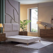 Mirante Cream Queen Lift Storage Bed from Bellona - DMV Furniture