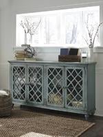 Mirimyn Antique Teal Accent Cabinet - DMV FurnitureCabinet