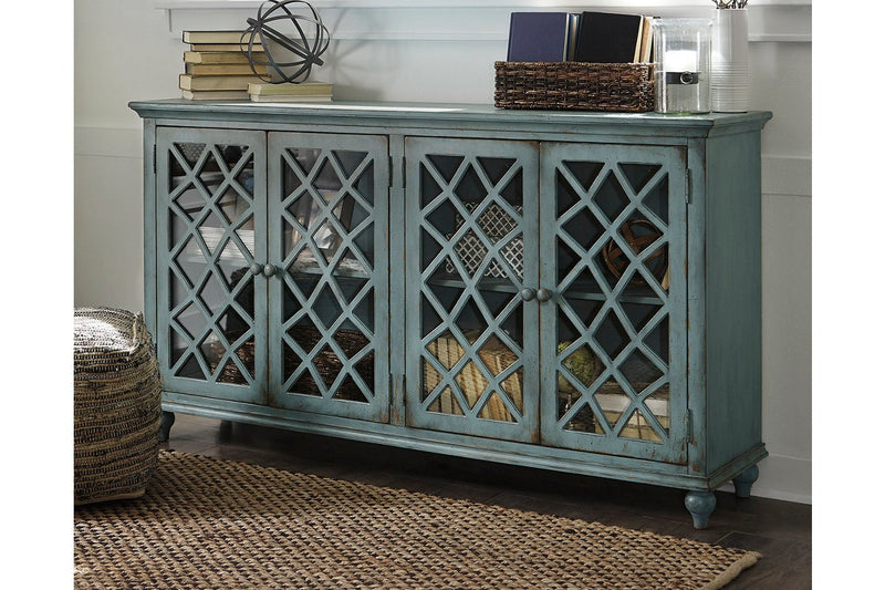 Mirimyn Antique Teal Accent Cabinet - DMV FurnitureCabinet
