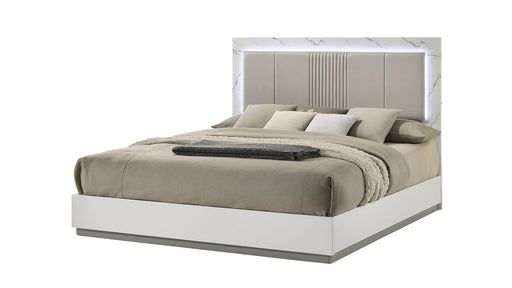 Mist Queen Bed White - Mist Queen Bed White