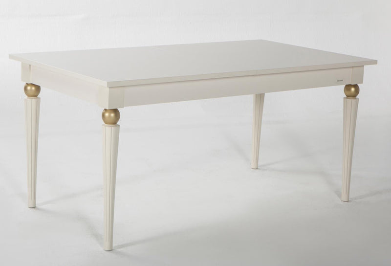 Mistral Expandable Dining Table (Opak White) 2 Pieces - DMV FurnitureDining Table