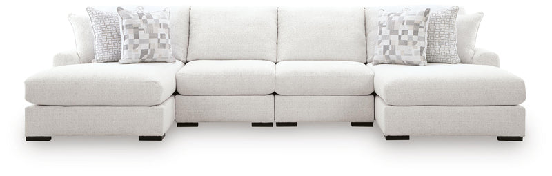 Misty-Lakes Chalk 4-Piece Double Chaise Sectional - PC66906S8