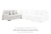 Misty-Lakes Chalk Left-Arm Facing Loveseat - PC6690655
