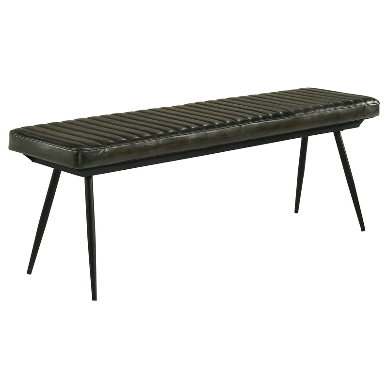 Misty Leather Upholstered Dining Bench Antique Espresso - 110653