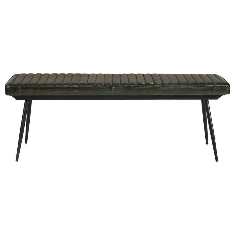 Misty Leather Upholstered Dining Bench Antique Espresso - 110653