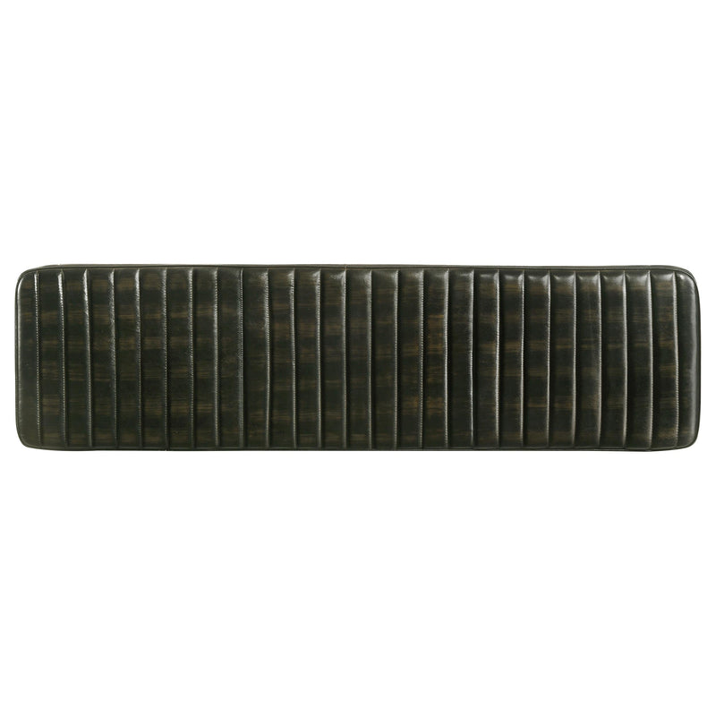 Misty Leather Upholstered Dining Bench Antique Espresso - 110653