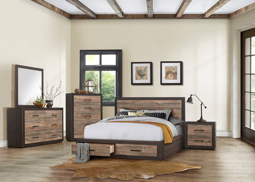Miter Brown Storage Platform Bedroom Set - DMV FurnitureBedroom Set
