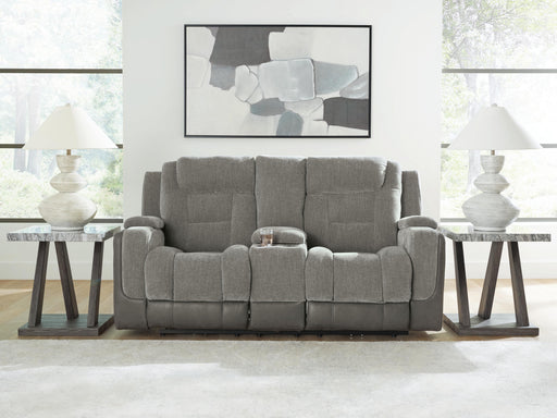 Mixed Motion Shadow Power Reclining Loveseat with Console - PC8350518