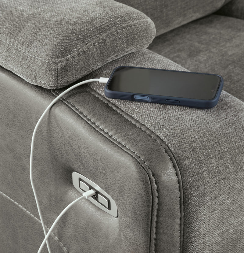 Mixed Motion Shadow Power Reclining Sofa - PC8350515