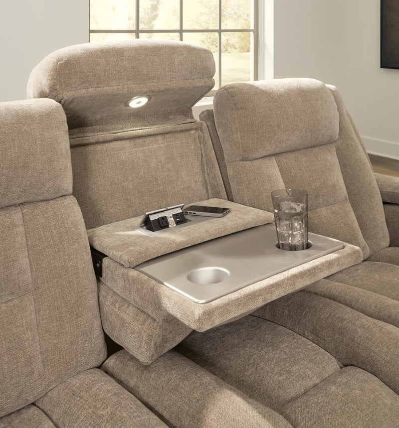 Mixed Motion Sofa and Loveseat in Brownstone - PKG026540