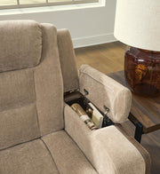 Mixed Motion Sofa and Loveseat in Brownstone - PKG026540
