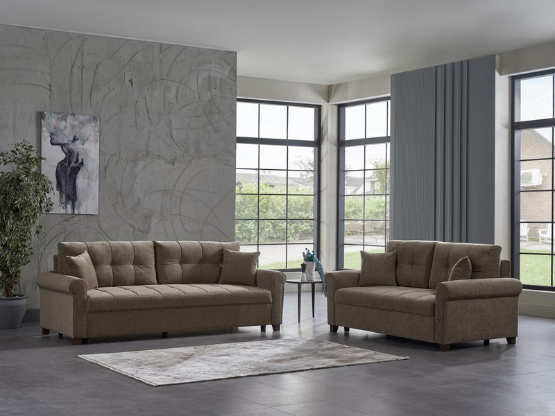 Mocca Koopsi Brown Living Room Set