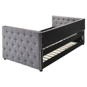 Mockern Upholstered Twin Daybed with Trundle Grey - 302161
