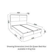 Mirante Cream Queen Lift Storage Bed from Bellona - DMV Furniture