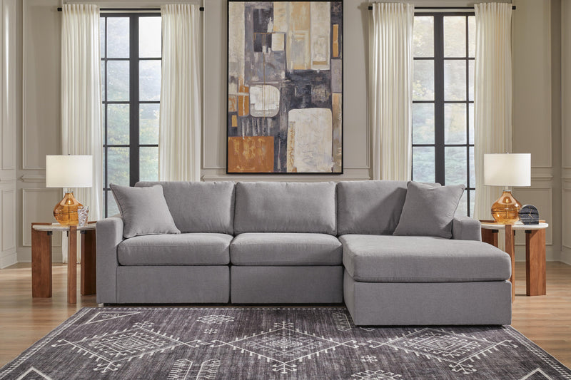 Modmax Granite 3-Piece Sectional Sofa Storage Chaise - 92104S79