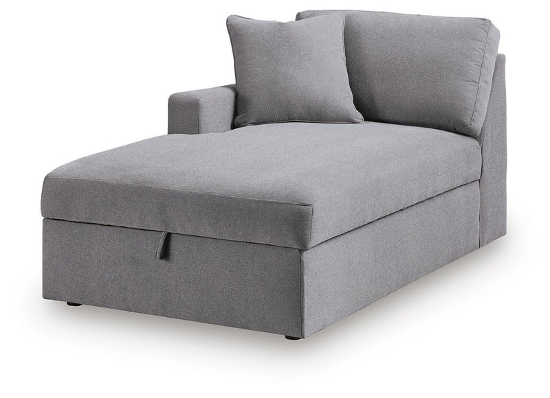 Modmax Granite 5-Piece Double Storage Chaise Sectional with Audio Consoles - 92104S99