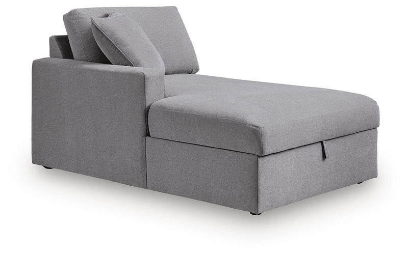 Modmax Granite Left-Arm Facing Corner Chaise with Storage - 9210416S