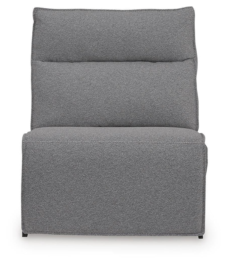Modmax II Salt and Pepper 7-Piece Power Reclining Sectional with Audio Consoles - 65906S48