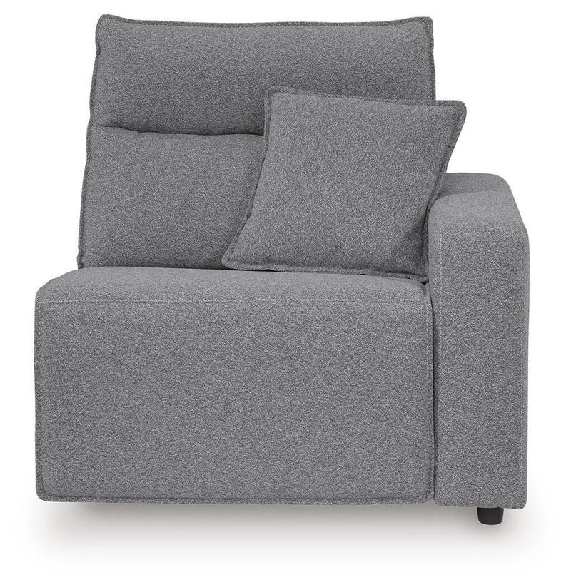 Modmax II Salt and Pepper 7-Piece Power Reclining Sectional with Audio Consoles - 65906S48