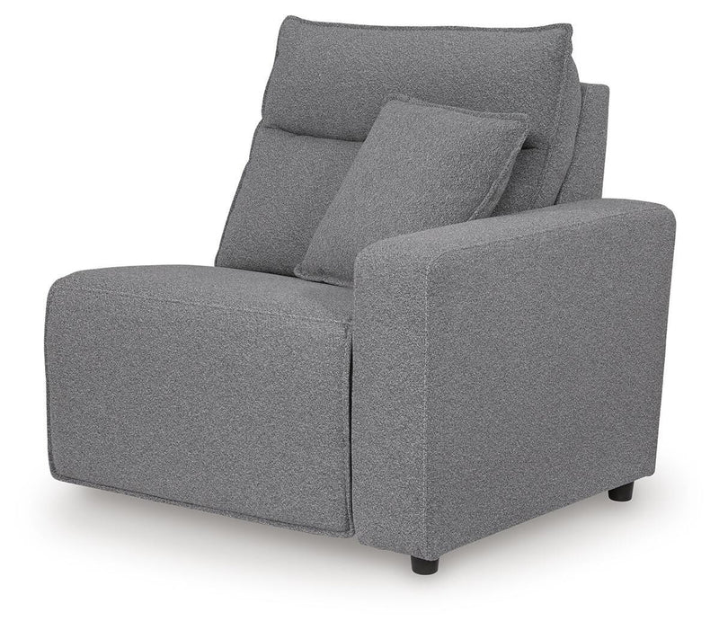 Modmax II Salt and Pepper 7-Piece Power Reclining Sectional with Audio Consoles - 65906S48