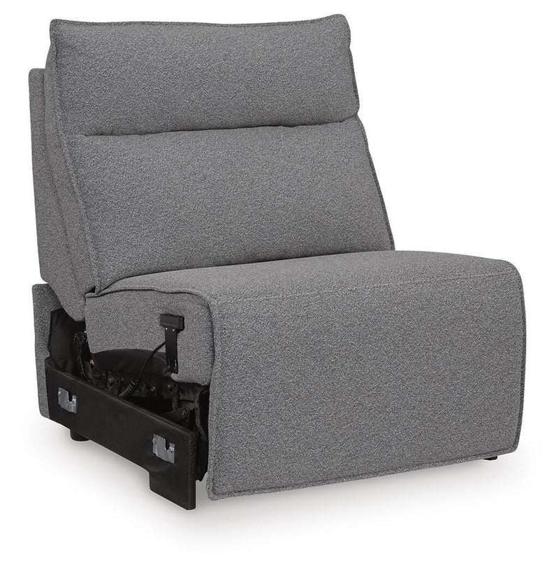Modmax II Salt and Pepper 7-Piece Power Reclining Sectional with Audio Consoles - 65906S48