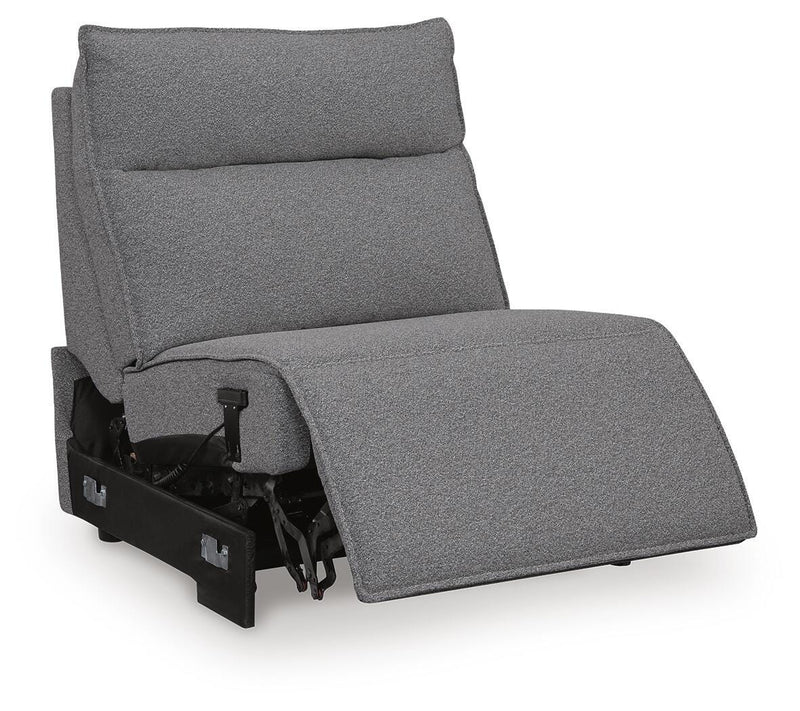 Modmax II Salt and Pepper 7-Piece Power Reclining Sectional with Audio Consoles - 65906S48