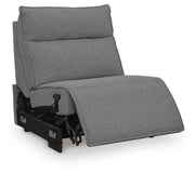 Modmax II Salt and Pepper Power Armless Recliner - 6590631
