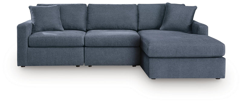 Modmax Ink 3-Piece Sectional Sofa Storage Chaise - 92121S79