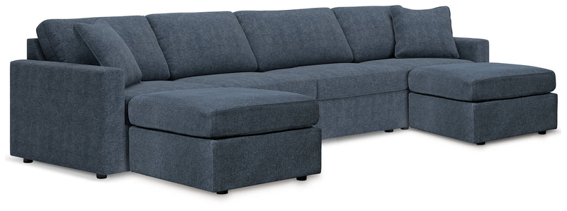 Modmax Ink 4 Piece Sectional with Double Ottoman - DMV FurnitureSectional