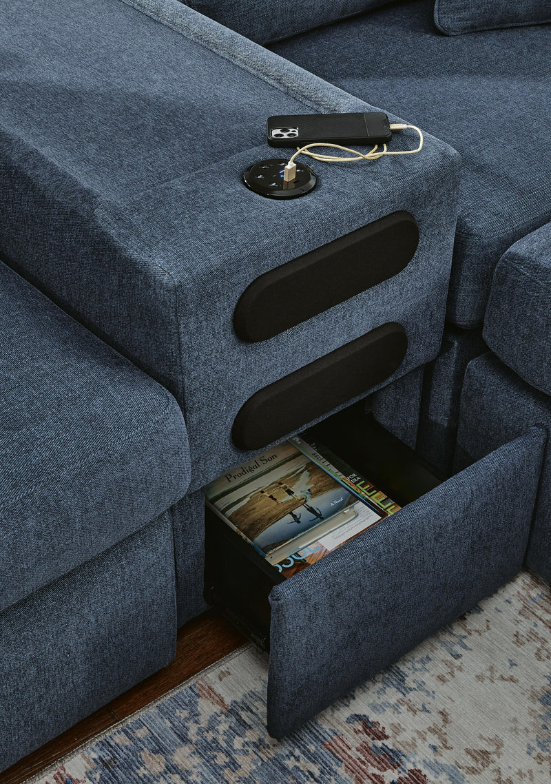 Modmax Ink 7-Piece Sectional with Audio Console - 92121S75