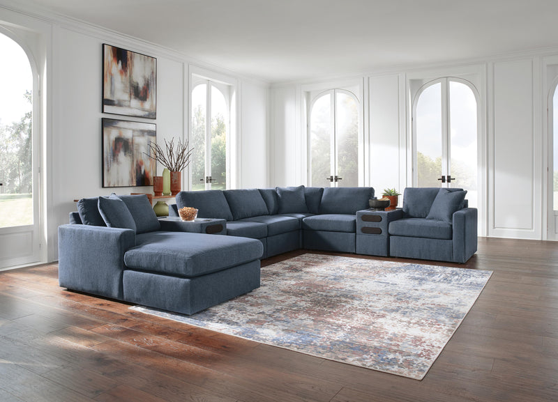 Modmax Ink 8-Piece Sectional with Storage Chaise and Audio Consoles - 92121S97