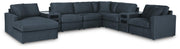 Modmax Ink 8-Piece Sectional with Storage Chaise and Audio Consoles - 92121S97