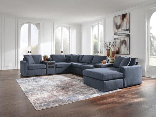 Modmax Ink 8-Piece Sectional with Storage Chaise and Audio Consoles - 92121S98