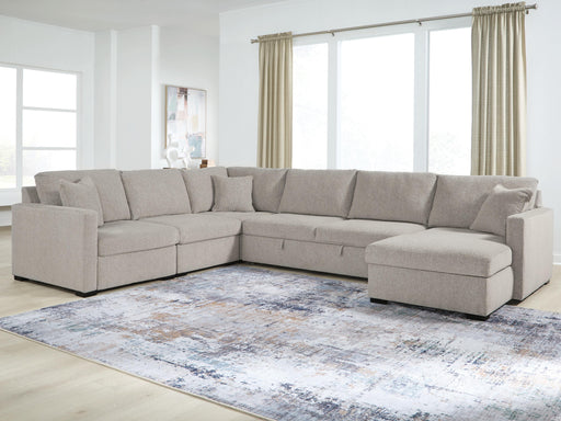 ModMax Luxe Flint 5-Piece Sectional with Chaise and Pop Up Sleeper - 68605S98